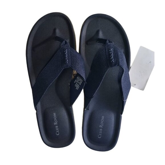 CLUB ROOM, manmade sandals, for men, dark blue, Size 12M, NWT. - Picture 4 of 7